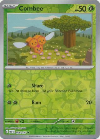 Combee 8/197 Reverse Holo | Obsidian Flames | Pokemon Card