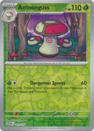 Amoonguss 10/197 Reverse Holo | Obsidian Flames | Pokemon Card