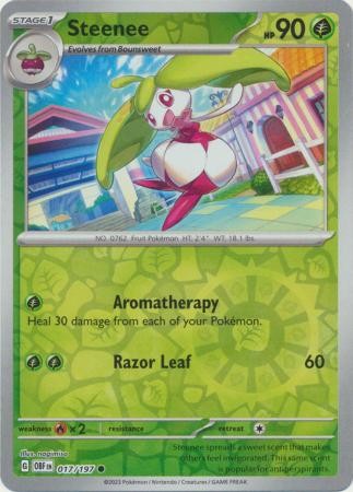 Steenee 17/197 Reverse Holo | Obsidian Flames | Pokemon Card