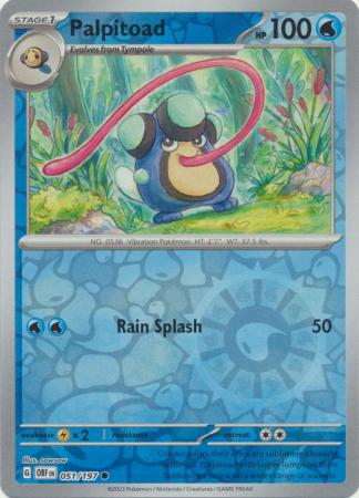 Palpitoad 51/197 Reverse Holo | Obsidian Flames | Pokemon Card