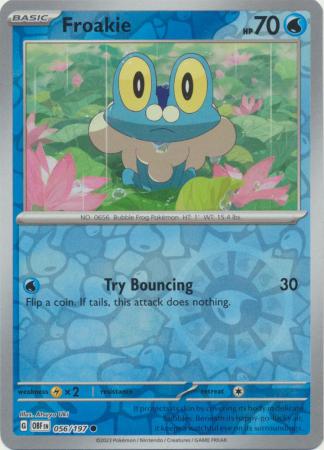 Froakie 56/197 Reverse Holo | Obsidian Flames | Pokemon Card