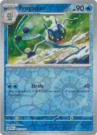 Frogadier 57/197 Reverse Holo | Obsidian Flames | Pokemon Card