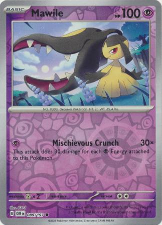 Mawile 143/197 Reverse Holo | Obsidian Flames | Pokemon Card