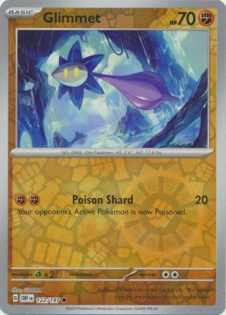 Glimmet 122/197 Reverse Holo | Obsidian Flames | Pokemon Card