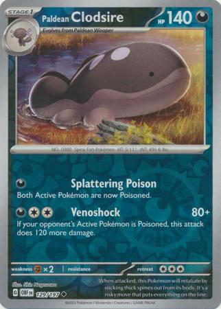 Paldean Clodsire 129/197 Reverse Holo | Obsidian Flames | Pokemon Card