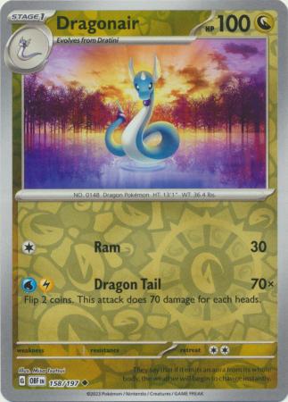 Dragonair 158/197 Reverse Holo | Obsidian Flames | Pokemon Card