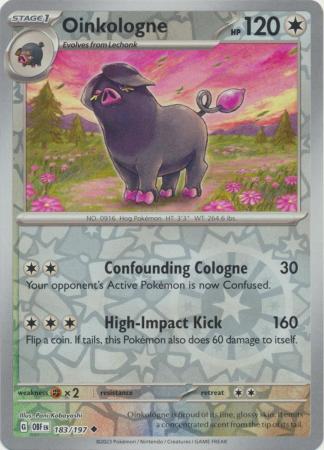 Oinkologne 183/197 Reverse Holo | Obsidian Flames | Pokemon Card