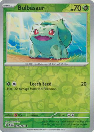 Bulbasaur 1/165 Reverse Holo | 151 | Pokemon Card