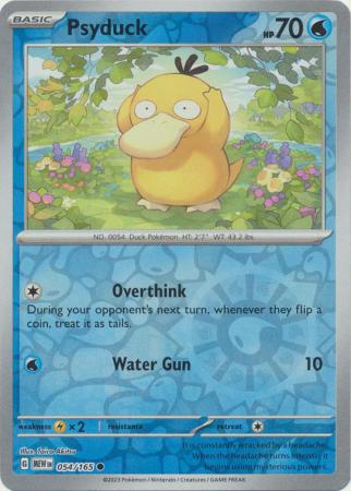 Psyduck 54/165 Reverse Holo | 151 | Pokemon Card