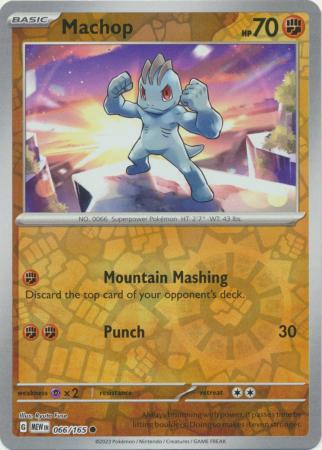 Machop 66/165 Reverse Holo | 151 | Pokemon Card