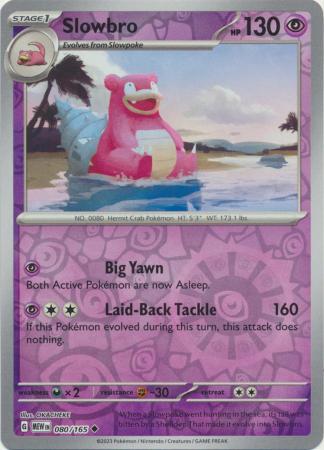 Slowbro 80/165 Reverse Holo | 151 | Pokemon Card