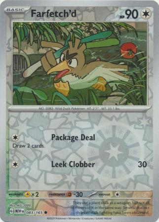 Farfetch'd 83/165 Reverse Holo | 151 | Pokemon Card