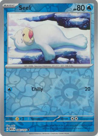 Seel 86/165 Reverse Holo | 151 | Pokemon Card