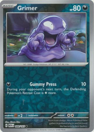 Grimer 88/165 Reverse Holo | 151 | Pokemon Card