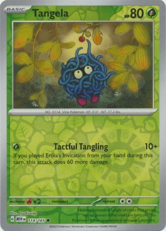 Tangela 114/165 Reverse Holo | 151 | Pokemon Card