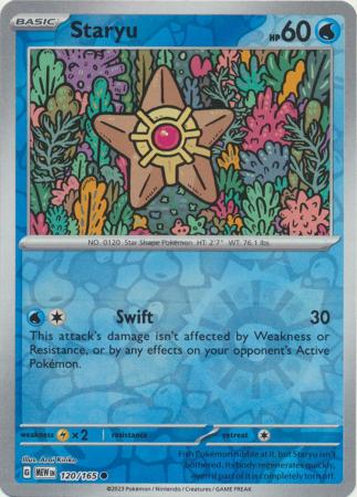 Staryu 120/165 Reverse Holo | 151 | Pokemon Card