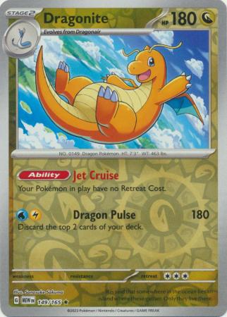 Dragonite 149/165 Reverse Holo | 151 | Pokemon Card