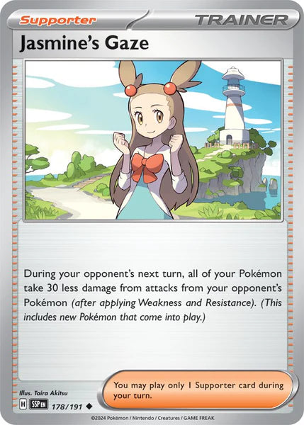 Jasmine's Gaze 178/191 Reverse Holo | Surging Sparks | Pokemon Card