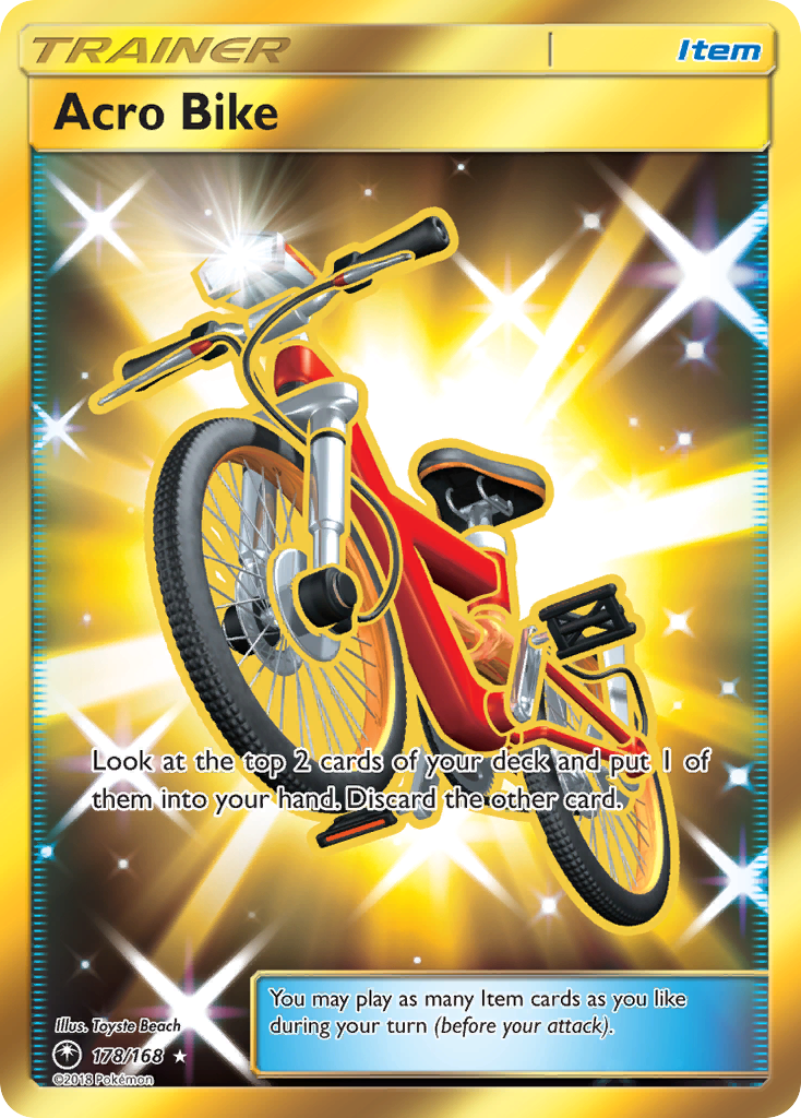 Acro Bike 178/168 Rare Secret | Celestial Storm | Pokemon Card