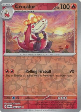 Crocalor 24/182 Reverse Holo | Paradox Rift | Pokemon Card