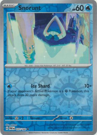 Snorunt 37/182 Reverse Holo | Paradox Rift | Pokemon Card