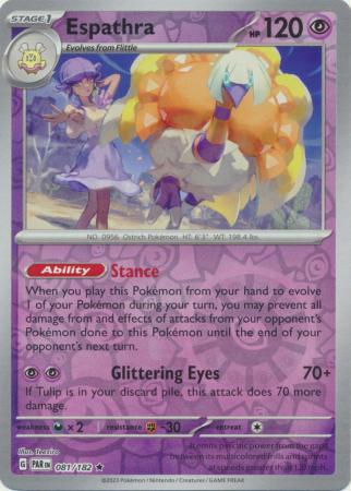 Espathra 81/182 Reverse Holo | Paradox Rift | Pokemon Card