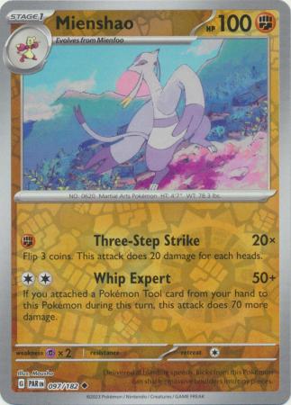 Mienshao 97/182 Reverse Holo | Paradox Rift | Pokemon Card