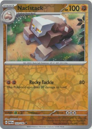 Naclstack 103/182 Reverse Holo | Paradox Rift | Pokemon Card