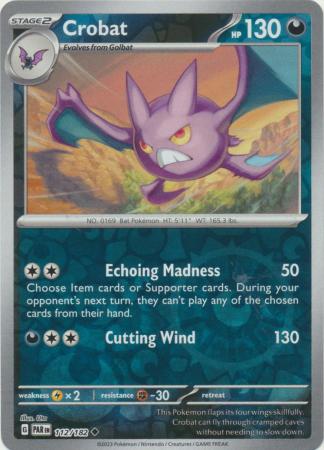 Crobat 112/182 Reverse Holo | Paradox Rift | Pokemon Card