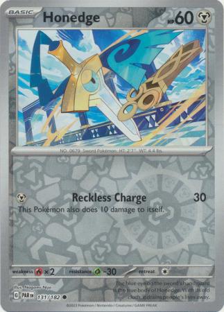 Honedge 131/182 Reverse Holo | Paradox Rift | Pokemon Card