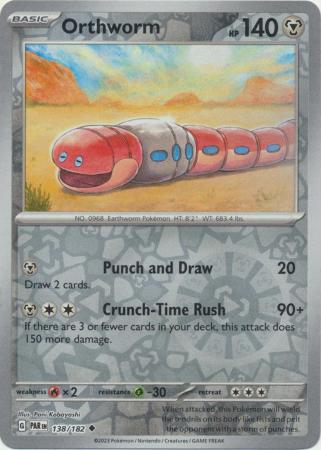 Orthworm 138/182 Reverse Holo | Paradox Rift | Pokemon Card