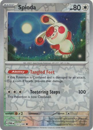 Spinda 151/182 Reverse Holo | Paradox Rift | Pokemon Card