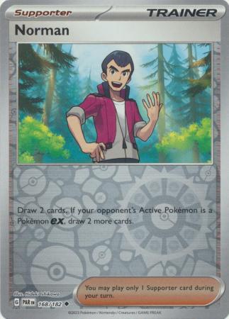 Norman 168/182 Reverse Holo | Paradox Rift | Pokemon Card