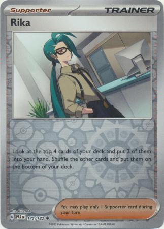 Rika 172/182 Reverse Holo | Paradox Rift | Pokemon Card