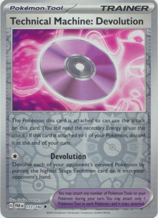 Technical Machine: Devolution 177/182 Reverse Holo | Paradox Rift | Pokemon Card