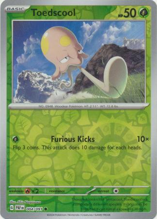 Toedscool 4/91 Reverse Holo | Paldean Fates | Pokemon Card