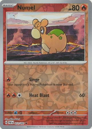 Numel 11/91 Reverse Holo | Paldean Fates | Pokemon Card