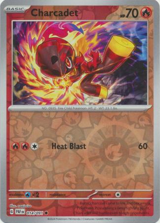 Charcadet 14/91 Reverse Holo | Paldean Fates | Pokemon Card