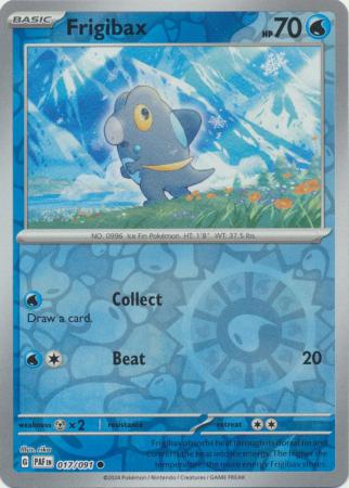 Frigibax 17/91 Reverse Holo | Paldean Fates | Pokemon Card