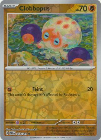 Clobbopus 51/91 Reverse Holo | Paldean Fates | Pokemon Card