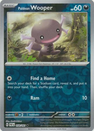 Paldean Wooper 58/91 Reverse Holo | Paldean Fates | Pokemon Card