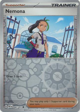 Nemona 82/91 Reverse Holo | Paldean Fates | Pokemon Card