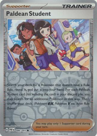 Paldean Student 86/91 Reverse Holo | Paldean Fates | Pokemon Card