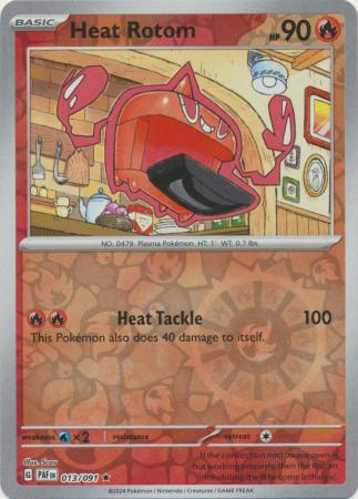 Heat Rotom 13/91 Reverse Holo | Paldean Fates | Pokemon Card