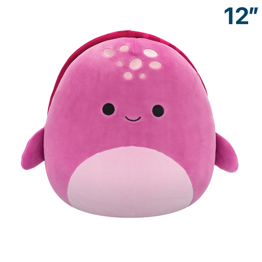 Tudor the Magenta Turtle Spotted Back ~ 12" Squishmallow Plush