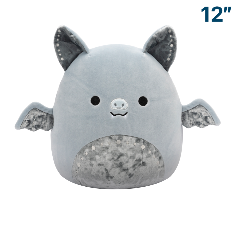 Grey Bat Velvet ~ 12" Squishmallow Plush