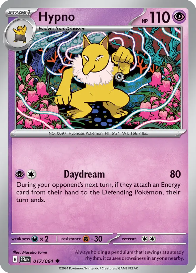 Hypno 17/64 Uncommon | Shrouded Fable | Pokemon Card