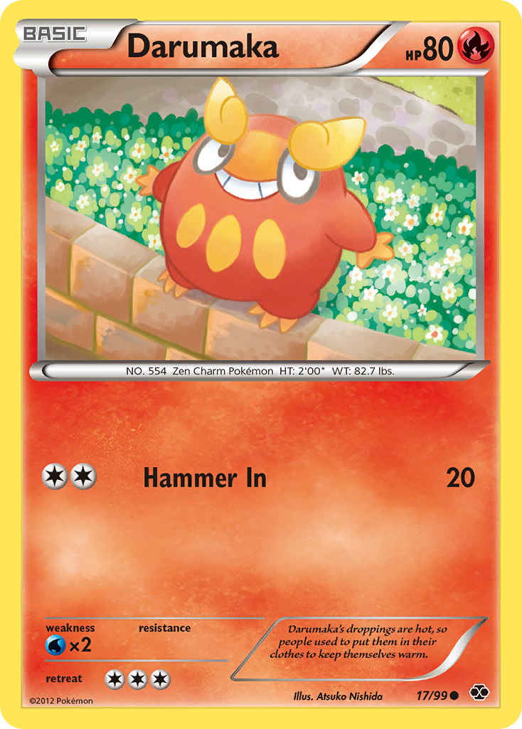 Darumaka 17/99 Common | Next Destinies | Pokemon Card