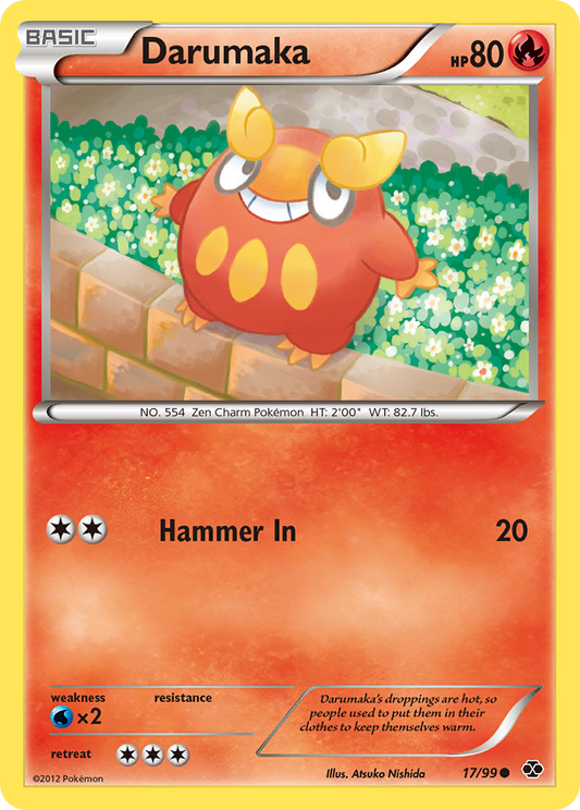 Darumaka 17/99 Common | Next Destinies | Pokemon Card