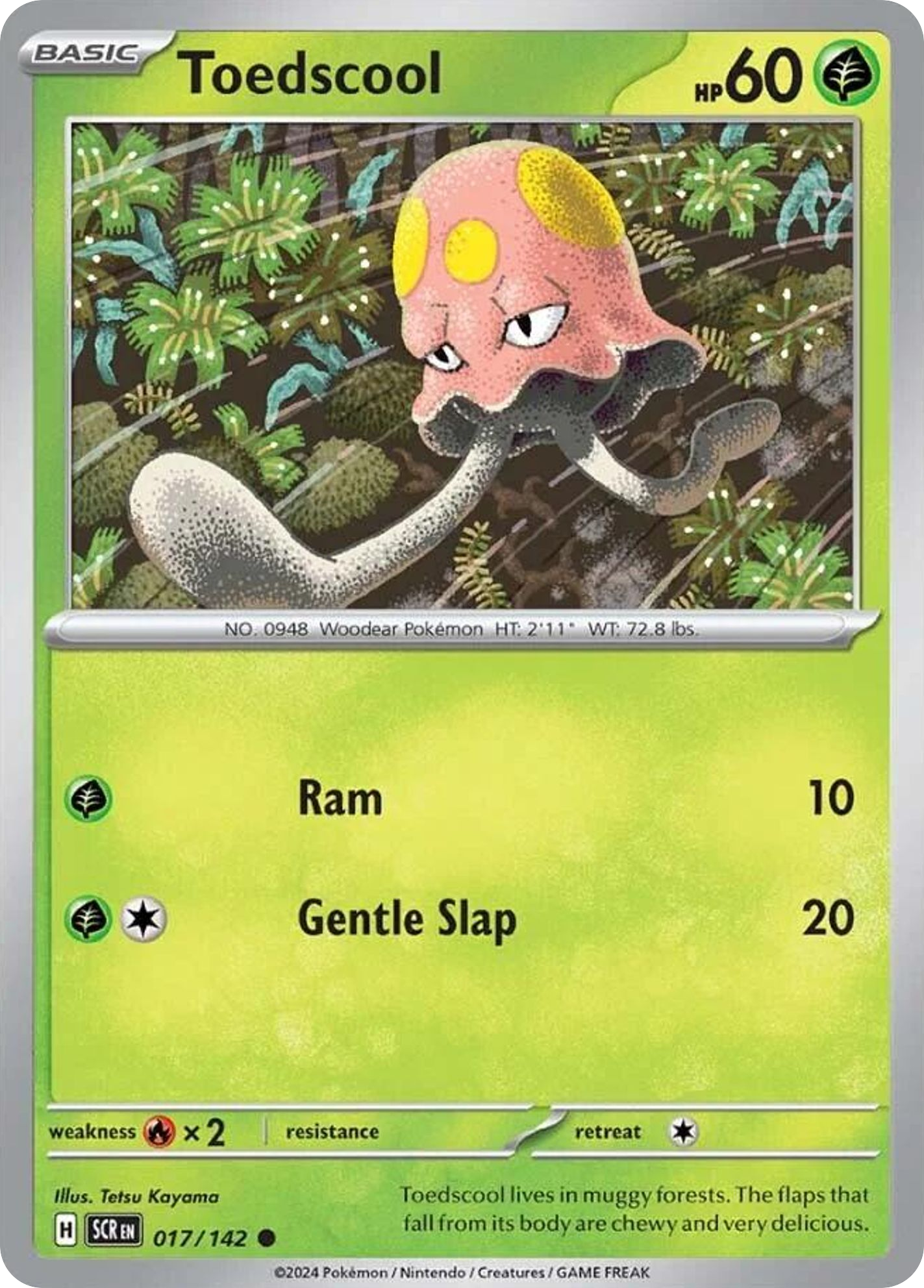 Toedscool 17/142 Common | Stellar Crown | Pokemon Card